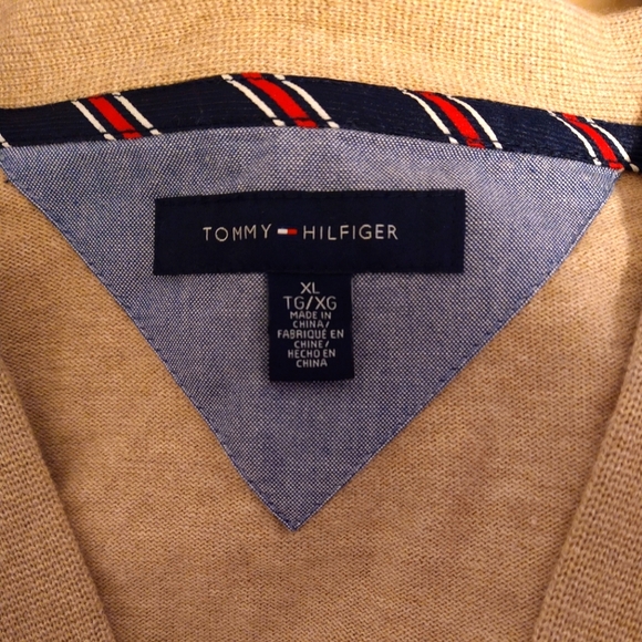 Tommy Hilfiger Tan Knit Cardigan - Picture 3 of 5